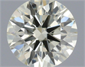 Natural Diamond 0.71 Carats, Round with Excellent Cut, N Color, VVS2 Clarity and Certified by IGI