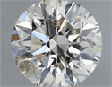 Natural Diamond 0.41 Carats, Round with Excellent Cut, I Color, I1 Clarity and Certified by IGI