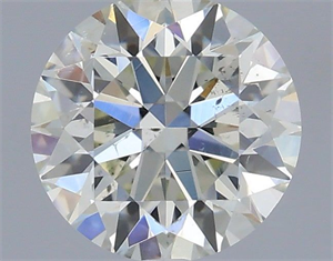 Picture of Natural Diamond 0.52 Carats, Round with Excellent Cut, I Color, SI2 Clarity and Certified by IGI