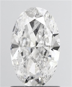 Picture of Natural Diamond 1.01 Carats, Oval with  Cut, F Color, I1 Clarity and Certified by IGI