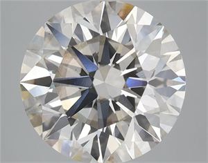 Picture of Lab Grown Diamond 4.55 Carats, Round with Ideal Cut, H Color, VS2 Clarity and Certified by IGI