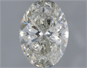 Natural Diamond 1.11 Carats, Oval with  Cut, H Color, SI2 Clarity and Certified by IGI