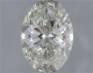 Picture of Natural Diamond 1.11 Carats, Oval with  Cut, H Color, SI2 Clarity and Certified by IGI