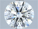 Natural Diamond 2.50 Carats, Round with Excellent Cut, H Color, VVS1 Clarity and Certified by IGI