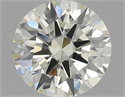 Natural Diamond 1.50 Carats, Round with Excellent Cut, L Color, IF Clarity and Certified by HRD