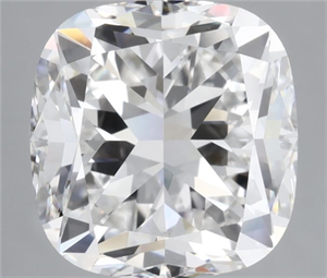 Foto Diamante Natural 3.03 quilates, Del cojín , Color E, claridad VVS2 y certificado GIA de