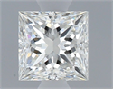 Diamante Natural 0.51 quilates, Princesa , Color H, claridad SI1 y certificado GIA
