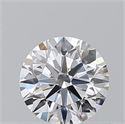Natural Diamond 0.53 Carats, Round with Excellent Cut, D Color, IF Clarity and Certified by IGI