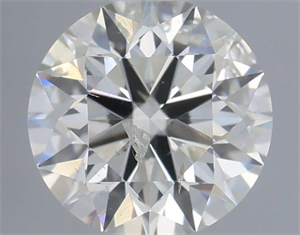 Picture of Natural Diamond 0.51 Carats, Round with Excellent Cut, I Color, I1 Clarity and Certified by IGI