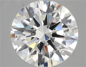 Picture of Natural Diamond 3.32 Carats, Round with Excellent Cut, G Color, IF Clarity and Certified by GIA