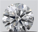 Natural Diamond 0.40 Carats, Round with Excellent Cut, F Color, SI2 Clarity and Certified by IGI