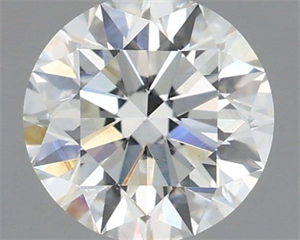 Picture of Natural Diamond 1.01 Carats, Round with Excellent Cut, K Color, VS2 Clarity and Certified by GIA