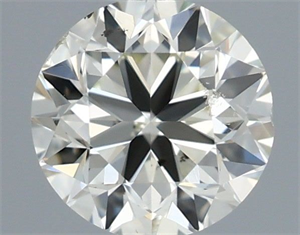 Picture of Natural Diamond 0.40 Carats, Round with Very Good Cut, J Color, SI1 Clarity and Certified by IGI