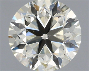 Picture of Natural Diamond 0.90 Carats, Round with Very Good Cut, L Color, SI1 Clarity and Certified by IGI