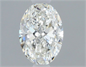 Natural Diamond 0.60 Carats, Oval with  Cut, H Color, VS1 Clarity and Certified by GIA