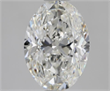 Natural Diamond 1.70 Carats, Oval with  Cut, G Color, SI1 Clarity and Certified by GIA
