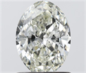 Natural Diamond 0.90 Carats, Oval with  Cut, I Color, VS1 Clarity and Certified by IGI