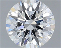 Del inventario de diamantes de laboratorio, 1.10 quilates, Redondo , Color E, claridad VVS1 y certificado IGI