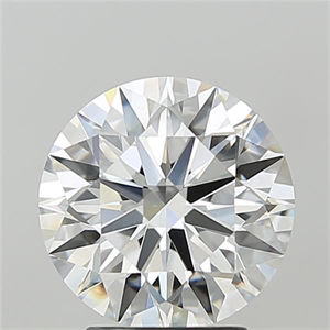 Picture of Lab Grown Diamond 3.09 Carats, Round with Ideal Cut, F Color, VVS2 Clarity and Certified by IGI