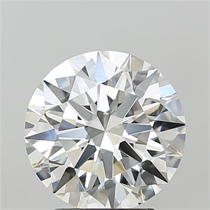 Picture of Lab Grown Diamond 3.04 Carats, Round with Ideal Cut, F Color, VVS2 Clarity and Certified by IGI