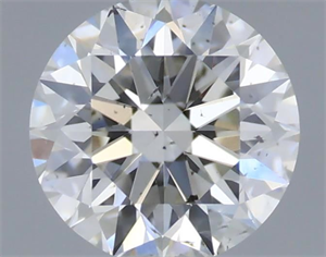 Picture of Natural Diamond 0.43 Carats, Round with Excellent Cut, G Color, SI1 Clarity and Certified by IGI
