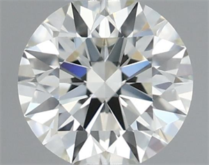 Picture of Natural Diamond 0.40 Carats, Round with Excellent Cut, I Color, VVS2 Clarity and Certified by IGI