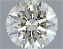 Natural Diamond 0.51 Carats, Round with Excellent Cut, J Color, VS2 Clarity and Certified by IGI