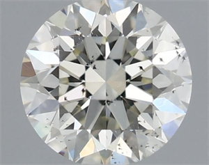 Picture of Natural Diamond 0.42 Carats, Round with Excellent Cut, I Color, SI2 Clarity and Certified by IGI