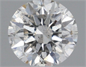 Natural Diamond 0.57 Carats, Round with Excellent Cut, H Color, SI2 Clarity and Certified by GIA