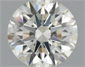 Natural Diamond 0.72 Carats, Round with Excellent Cut, J Color, VVS2 Clarity and Certified by IGI