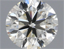 Natural Diamond 0.50 Carats, Round with Very Good Cut, I Color, VS1 Clarity and Certified by IGI