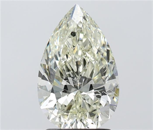Picture of Natural Diamond 2.01 Carats, Pear with  Cut, L Color, SI2 Clarity and Certified by IGI