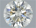 Natural Diamond 0.44 Carats, Round with Excellent Cut, K Color, VS2 Clarity and Certified by IGI