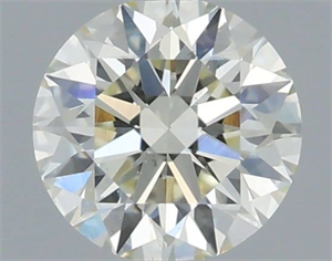 Picture of Natural Diamond 0.44 Carats, Round with Excellent Cut, K Color, VS2 Clarity and Certified by IGI