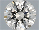 Natural Diamond 0.41 Carats, Round with Excellent Cut, K Color, VS2 Clarity and Certified by IGI
