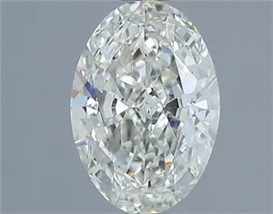 Picture of Natural Diamond 1.00 Carats, Oval with  Cut, I Color, VS2 Clarity and Certified by IGI