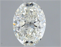 Natural Diamond 0.70 Carats, Oval with  Cut, I Color, VS2 Clarity and Certified by GIA