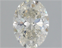 Natural Diamond 1.51 Carats, Oval with  Cut, J Color, SI2 Clarity and Certified by IGI
