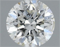 Natural Diamond 0.43 Carats, Round with Excellent Cut, H Color, SI2 Clarity and Certified by IGI