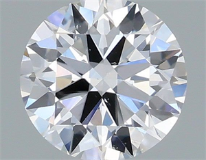 Picture of Natural Diamond 0.41 Carats, Round with Excellent Cut, E Color, SI1 Clarity and Certified by IGI