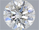 Natural Diamond 0.50 Carats, Round with Excellent Cut, H Color, SI1 Clarity and Certified by IGI