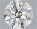 Natural Diamond 0.90 Carats, Round with Excellent Cut, I Color, VS1 Clarity and Certified by IGI