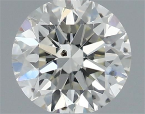 Picture of Natural Diamond 0.42 Carats, Round with Excellent Cut, I Color, SI1 Clarity and Certified by IGI