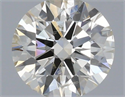 Natural Diamond 0.40 Carats, Round with Excellent Cut, J Color, SI2 Clarity and Certified by IGI