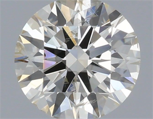 Picture of Natural Diamond 0.40 Carats, Round with Excellent Cut, J Color, SI2 Clarity and Certified by IGI