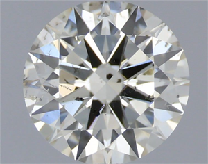 Picture of Natural Diamond 0.72 Carats, Round with Excellent Cut, J Color, SI1 Clarity and Certified by IGI