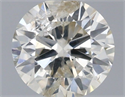 Natural Diamond 0.42 Carats, Round with Excellent Cut, K Color, I1 Clarity and Certified by IGI