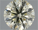 Diamante Natural 0.90 quilates, Redondo , Color K, claridad SI2 y certificado IGI