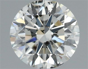 Picture of Natural Diamond 0.74 Carats, Round with Excellent Cut, J Color, I1 Clarity and Certified by IGI