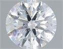 Natural Diamond 0.46 Carats, Round with Excellent Cut, E Color, I1 Clarity and Certified by GIA
